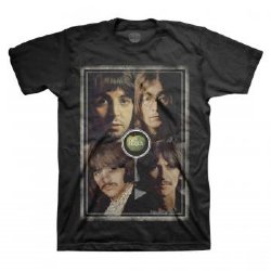 The Beatles Faces Black T-Shirt