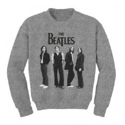 The Beatles Standing Photo Crewneck Fleece Sweatshirt