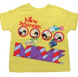The Beatles Love Yellow Toddler T-Shirt