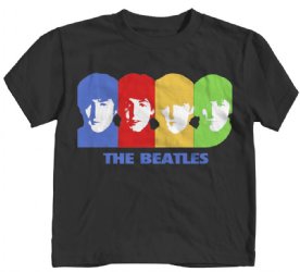 The Beatles Fab Four Black Toddler T-Shirt