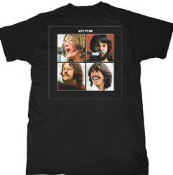 The Beatles Let it Be Black T-Shirt