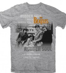The Beatles Rubber Soul Heather Grey T-Shirt