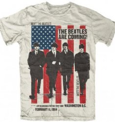 The Beatles The Beatles Are Coming! Natural T-Shirt