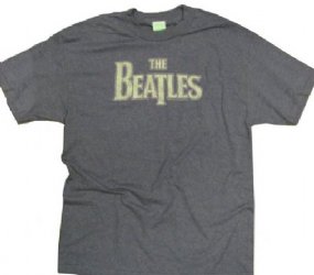 The Beatles Vintage Logo Heather Denim T-Shirt