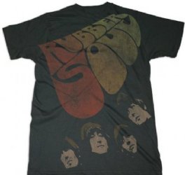The Beatles Soulful Rubber Black T-Shirt
