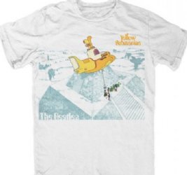 The Beatles Flying Submarine White T-Shirt