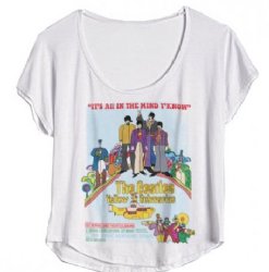 The Beatles Yellow Submarine White Dolman Junior Shirt