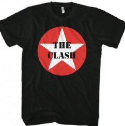 The Clash Star Logo Black T-Shirt