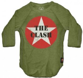 The Clash Star Military Green Toddler Shirt