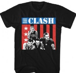 The Clash Three Stars Black Soft T-Shirt