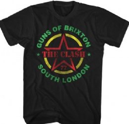 The Clash Guns of Brixton Black Soft T-Shirt