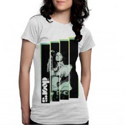 The Doors Jim Stripe White Junior Tunic Shirt