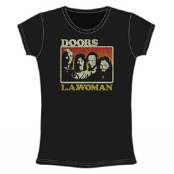 The Doors LA Women Black Junior T-Shirt