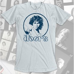The Doors Point 30/1 Enzyme Wash White Fashion T-Shirt