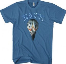 The Eagles Greatest Hits Distressed Logo Indigo T-Shirt