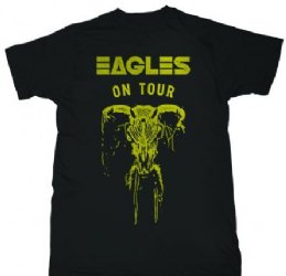 The Eagles On Tour Skull Black T-Shirt
