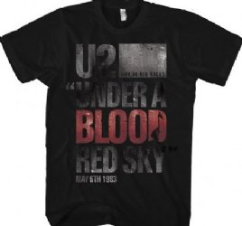 U2 Under a Blood Red Sky Black Slim Fit T-Shirt