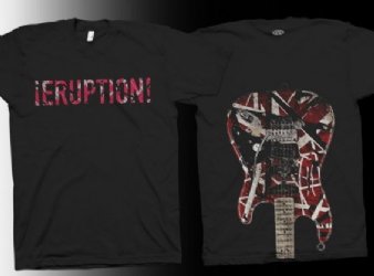 Eddie Van Halen Eruption Black T-Shirt