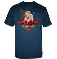 Van Halen Smoking Navy Blue T-Shirt