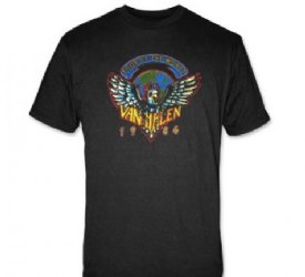Van Halen Tour of the World 1984 Black T-Shirt