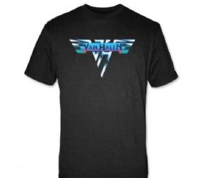 Van Halen Vintage Logo Black T-Shirt