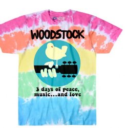 Woodstock Banded Tie-Dye T-Shirt
