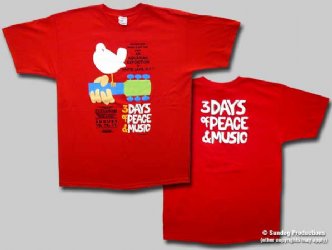 Woodstock Poster Red T-Shirt