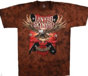 Lynyrd Skynyrd Support Southern Rock Tie Dye T-Shirt